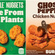 Left: Promotional image for Impossible Nuggets. Right: Promotional image for Ghost Pepper Chicken Nuggets.